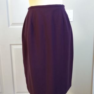 TAHARI eggplant color skirt size 6